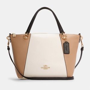 NWT Coach color block Kelsey satchel
